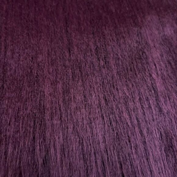 Beautiful alpaca scarf still purple with black trim from Ecuador so soft a… - Picture 7 of 8